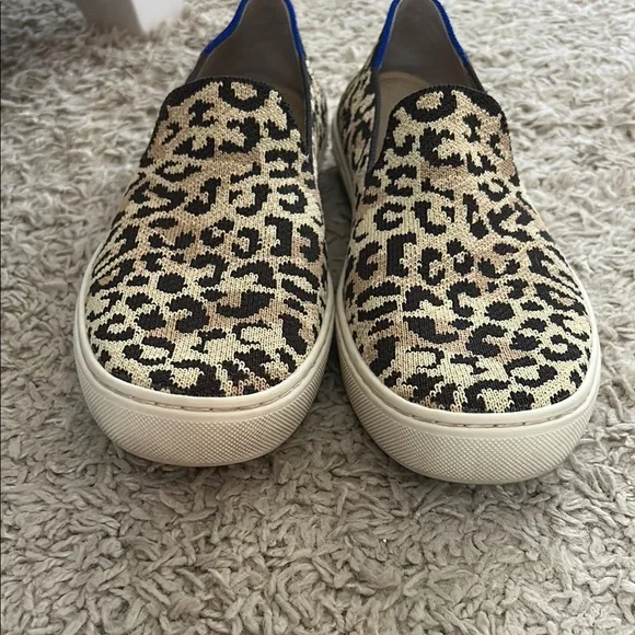 Rothy's Tan and Black Sneakers Slip-On Style - Picture 5 of 5